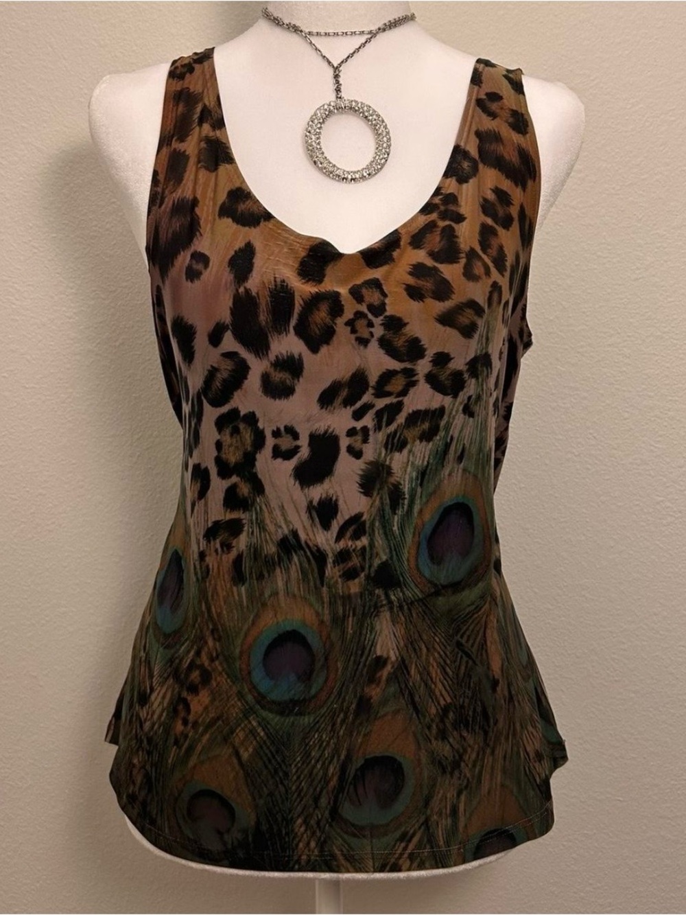 animal print tank top